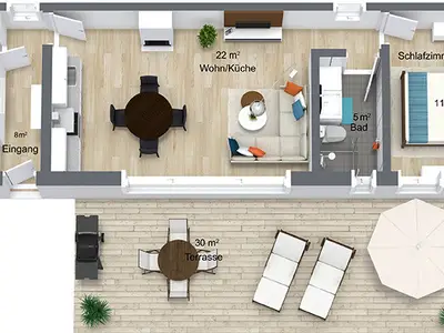 Ferienwohnung für 4 Personen (53 m²) in Heringsdorf (Seebad) 2/10