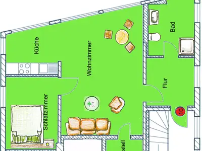 Ferienwohnung für 3 Personen (57 m²) in Heringsdorf (Seebad) 8/8