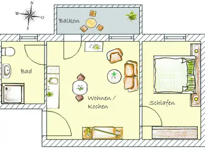 Ferienwohnung für 2 Personen (39 m²) in Heringsdorf (Seebad) 10/10