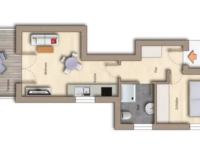 Ferienwohnung für 3 Personen (45 m²) in Heringsdorf (Seebad) 8/8