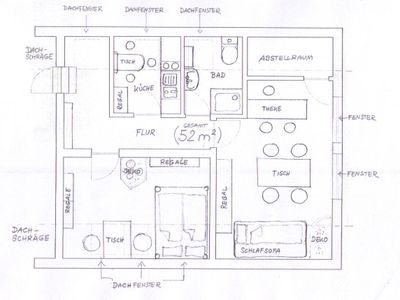 Grundriss Ferienwohnung