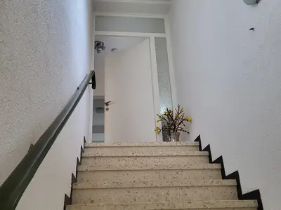 Treppe zur Ferienwohnung