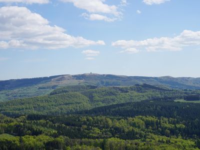 Blick auf die Wasserkuppe, Berg der Segelflieger