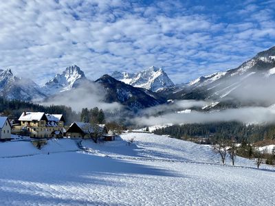 Panorma Blick aufs Priel Massiv