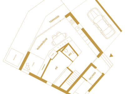 Grundriss Waldhaus Ebene 1