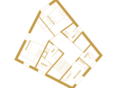 Grundriss Waldhaus Ebene 2