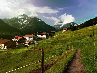 Wanderweg direkt am Haus