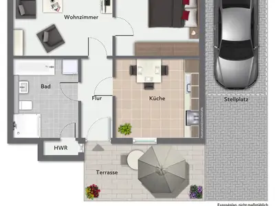 Ferienwohnung für 3 Personen (65 m²) in Hohen Viecheln 5/10