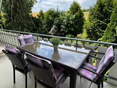 Balkon mit Blick ins Grüne