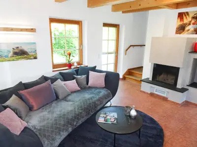 Wohnbereich mit Kamin