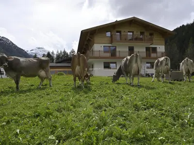 Landhaus bei Tag-Frühling