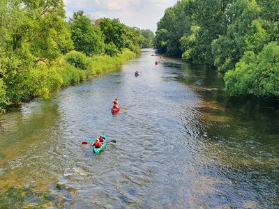 Kanufahrt auf der Eder