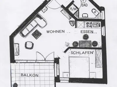 Ferienwohnung für 3 Personen (50 m²) in Horum 6/10