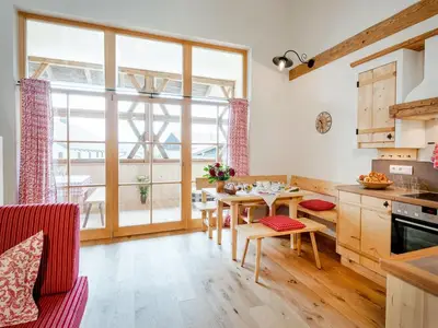 Küche Blick auf Essecke