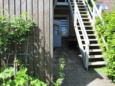 Blick in den Garten Ferienhaus Friedrichsen