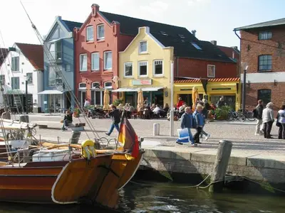 Hausansicht Ferienwohnung Hafenambiente