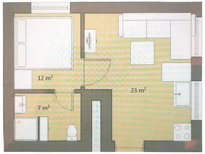 Ferienwohnung für 2 Personen (40 m²) in Husum 7/7