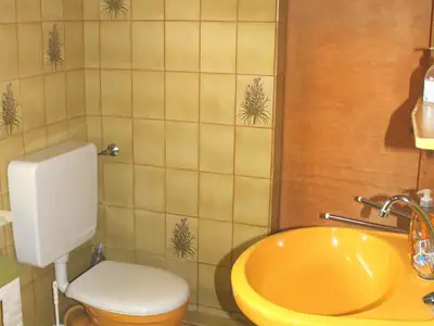 Blick in das Badezimmer