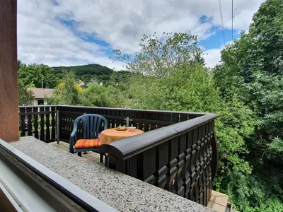Balkon Blick nach Fischbach