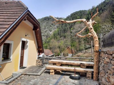 Ferienhaus, Terrasse