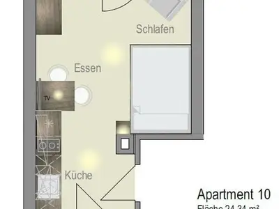 Ferienwohnung für 2 Personen (25 m²) in Igersheim 8/8