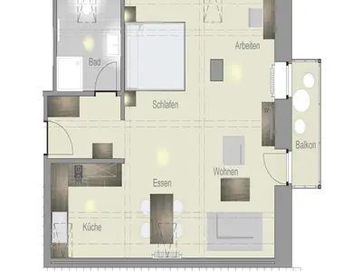 Ferienwohnung für 3 Personen (54 m²) in Igersheim 6/7