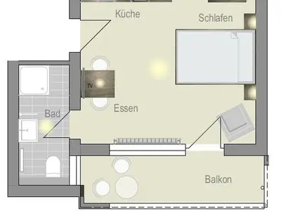 Ferienwohnung für 2 Personen (27 m²) in Igersheim 8/8