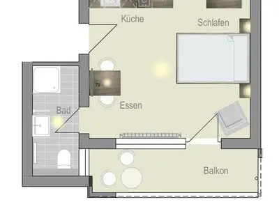 Ferienwohnung für 2 Personen (27 m²) in Igersheim 7/7