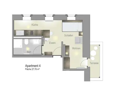 Ferienwohnung für 1 Person (28 m²) in Igersheim 6/7