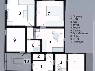Ferienwohnung für 3 Personen (58 m²) in Ilmenau 2/10