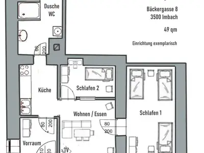 Ferienwohnung für 4 Personen (49 m²) in Imbach 2/10