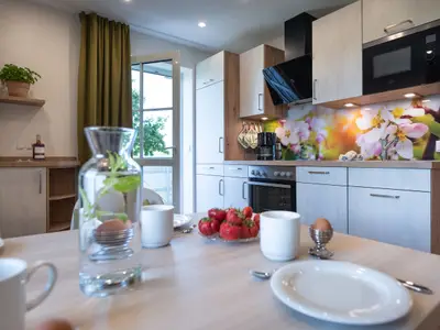 Ferienwohnung - hochwertige, vollausgestattete Küche