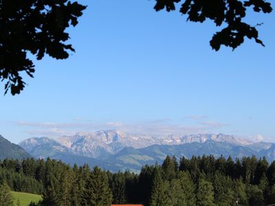 Unsere Panorama-Aussicht auf die Allgäuer Alpen