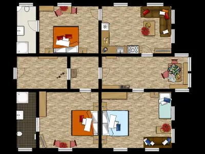 Seeblick mit 3 Schlafzimmer