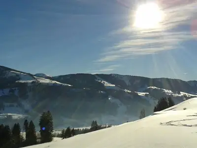 Schneeschuhtour direkt vom Haus weg