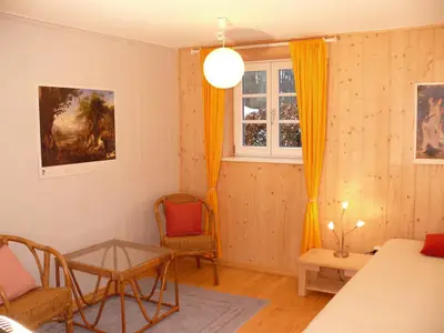 Schlafzimmer Ferienwohnung Erdgeschoß - 2 Betten