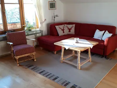 Ferienwohnung Grünten Wohnzimmer