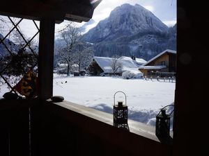 Aussicht vom gedecktem Sitzplatz aus