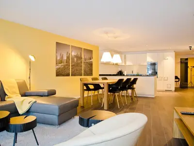 Wohnzimmer und Küchenbreich