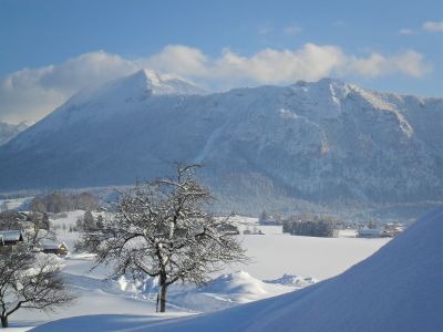 Blick auf den Staufen im Winter