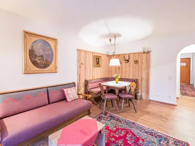 Wohnbereich im Familienapartment