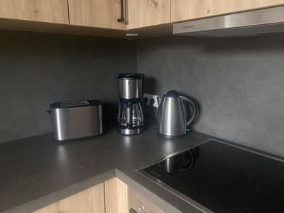 Toaster, Wasserkocher, Kaffeemaschine