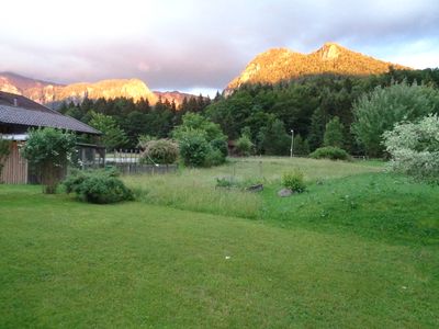 Abendrot Blick vom Balkon