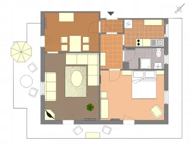 Ferienwohnung für 3 Personen (65 m²) in Inzell 4/8