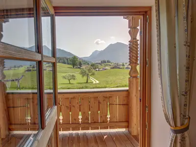 Blick auf Inzell und die Berge