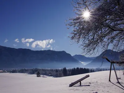 Unser Spielplatz im Winter