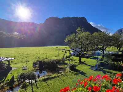 Blick vom Balkon
