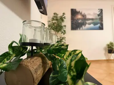 Wunderschöne, gemütliche Deko - passend zum Namen "Alpen-Oase"