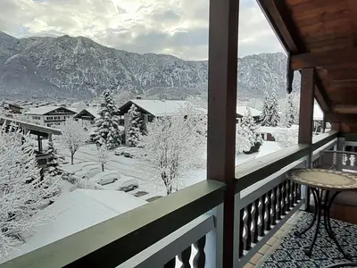 Aussicht Balkon Winter