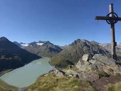 Wanderung beim  Silvrettastausee